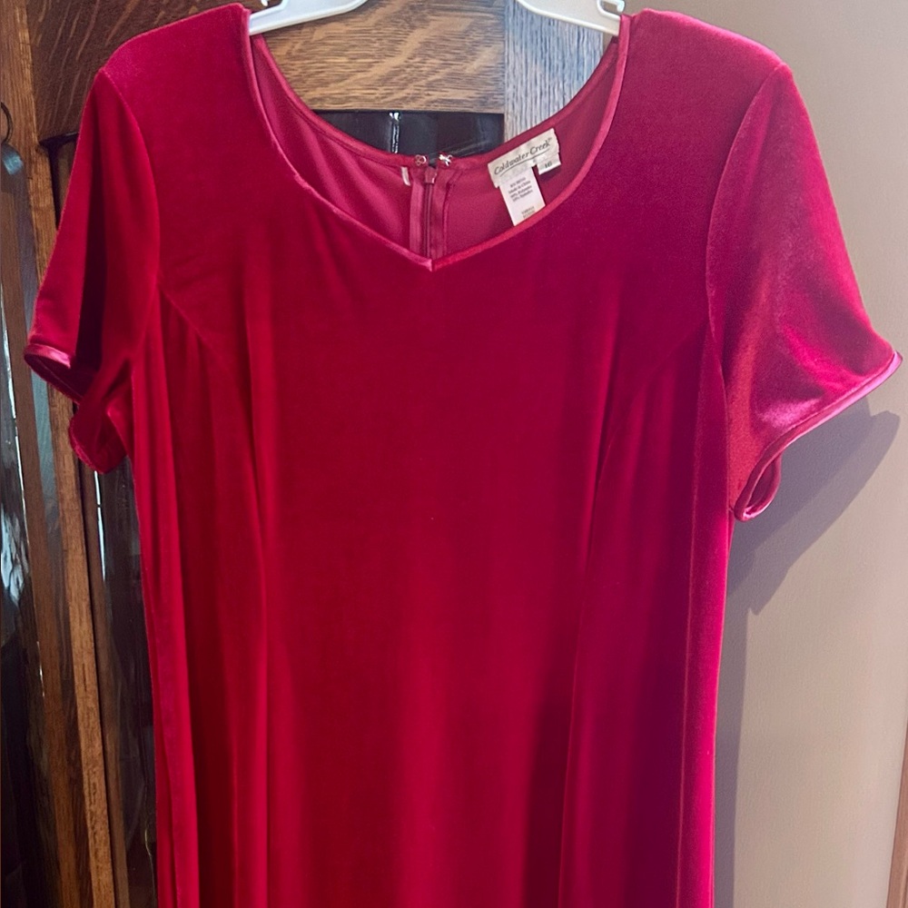 Coldwater Creek Vibrant Red Maxi Dress